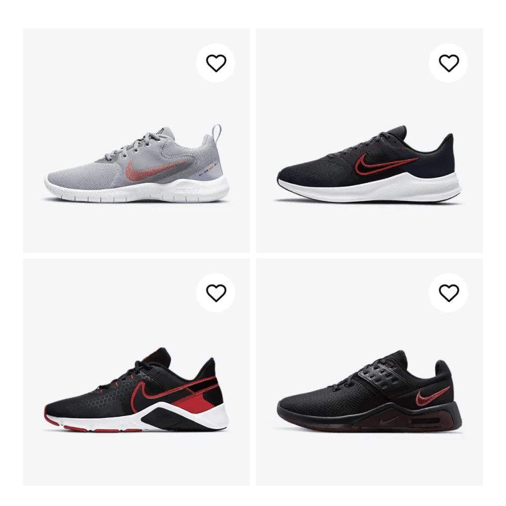 Nike's Product Photography — Branding example of the Gestalt principle